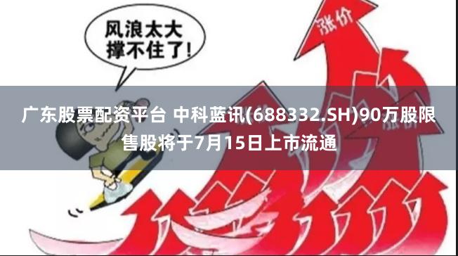 广东股票配资平台 中科蓝讯(688332.SH)90万股限售股将于7月15日上市流通